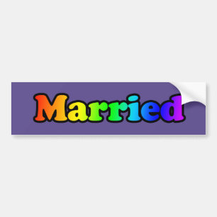 Marriage Pride Bumper Sticker