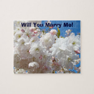 Marriage Proposal puzzle Will You Marry Me! Floral
