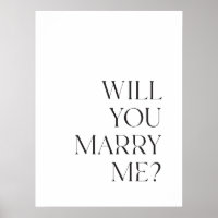 Marriage Proposal Sign Printable Downloadable