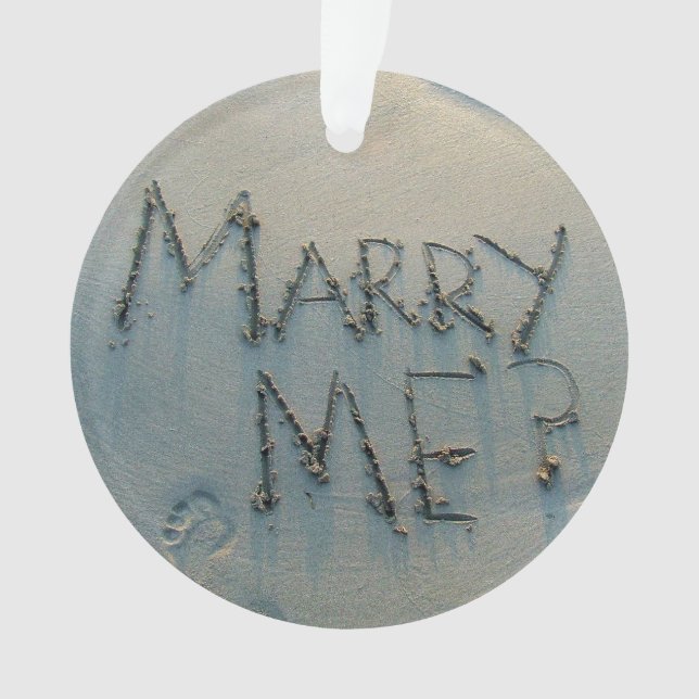 Marriage Proposal - Will You Marry Me? Ornament (Front)