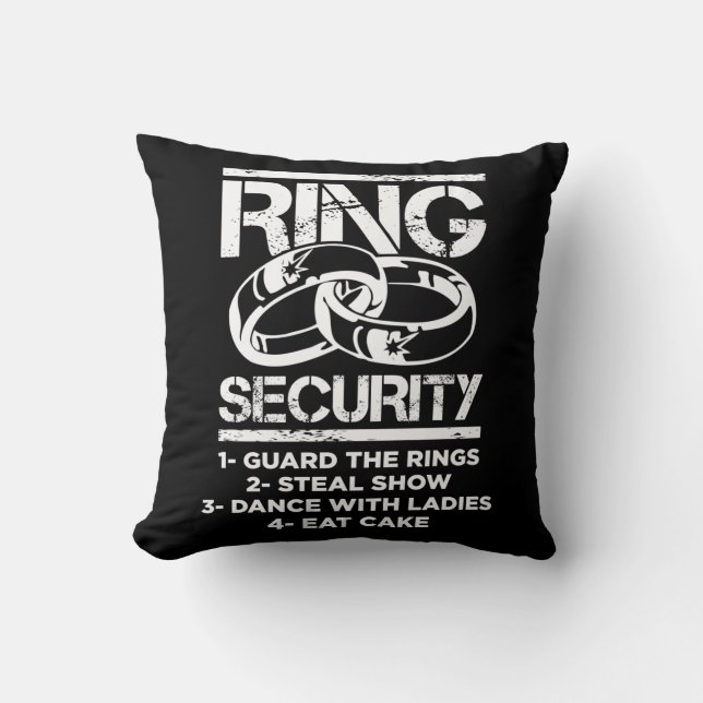 Marriage Ring Security Kid Wedding Ring Bearer Cushion (Front)