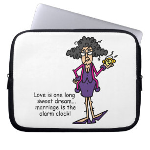 Marriage Rude Awakening Laptop Sleeve