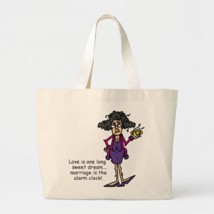 Marriage Rude Awakening Large Tote Bag