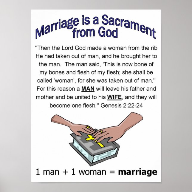 Marriage Sacrament poster (Front)
