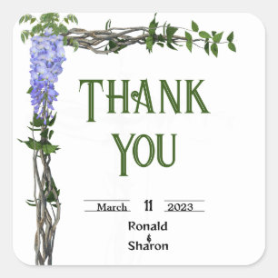 Marriage square sticker