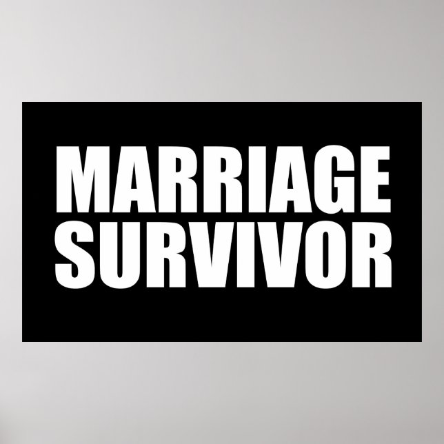 Marriage survivor  poster (Front)