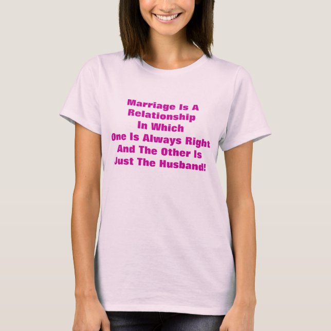 Marriage T-Shirt (Front)