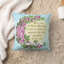 Marriage Verse custom wedding pillow