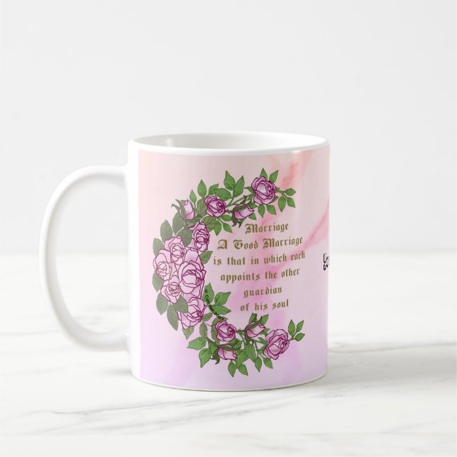 Marriage Verse wedding mugs (Left)