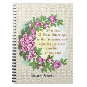 Marriage Verse wedding Notebook