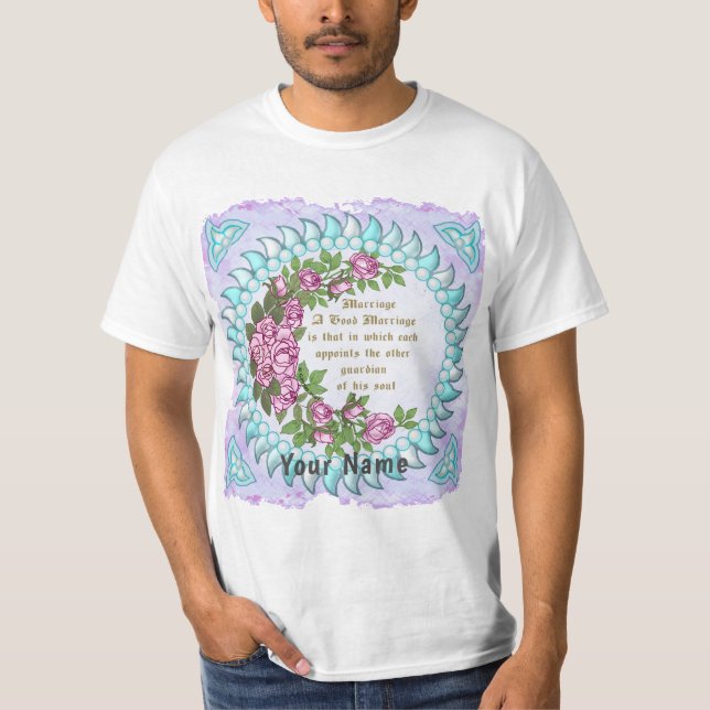 Marriage Verse  wedding t-shirt (Front)