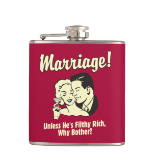Marriage: Why Bother Hip Flask