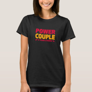 Married 12 Years Power Couple 12th Anniversary Hus T-Shirt