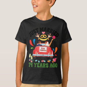 Married 14 Years Ago Funny 14th Anniversary Couple T-Shirt
