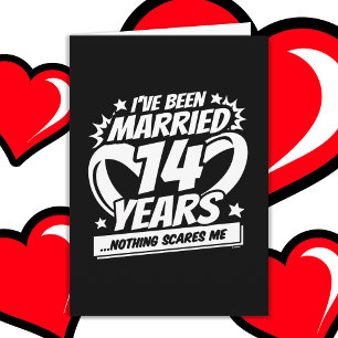 Married 14 Years Funny 14th Wedding Anniversary Card