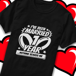 Married 1 Year Funny 1st Wedding Anniversary T-Shirt