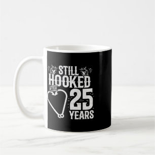 Married 25 Years - Fishing Couple - 25th Wedding A Coffee Mug
