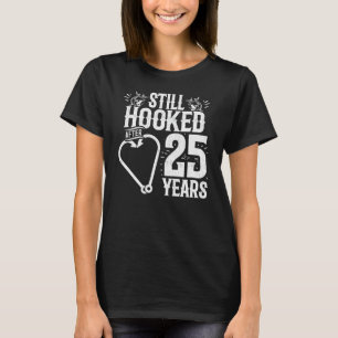 Married 25 Years - Fishing Couple - 25th Wedding A T-Shirt