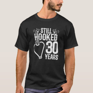 Married 30 Years - Fishing Couple - 30th Wedding A T-Shirt