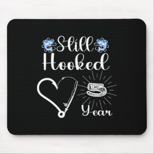 Married 5 Years - Fishing Couple - 5th Wedding Ann Mouse Mat