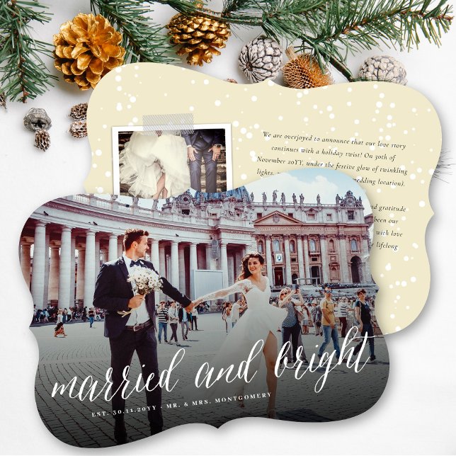 Married And Bright Holiday Wedding Announcement (Creator Uploaded)