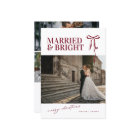 Married and Bright Newlywed Christmas Card