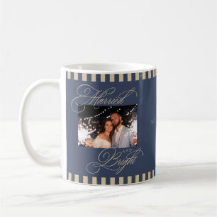 Married and Bright Newlywed Keepsake Christmas Coffee Mug