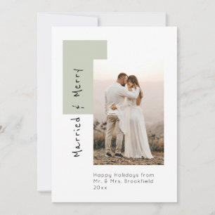  Married and Merry Photo Christmas Holiday