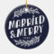 Married and Merry Wedding Photo Ornament
