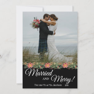 Married and Merry! - Wedding Photo - Two Sided