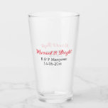 Married & bright add couple name wedding add date  glass<br><div class="desc">For lovers like us</div>