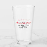 Married & bright add couple name wedding add date 