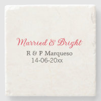 Married & bright add couple name wedding add date 