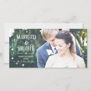 Married & Bright, Christmas Photo Card, Holidays Holiday Card