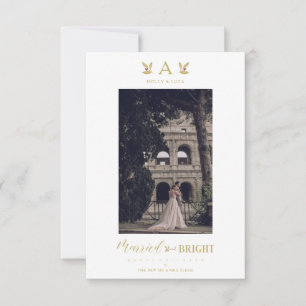 Married & Bright Initial Newlyweds Photo