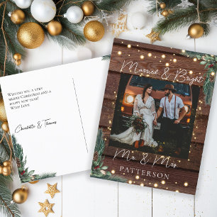 Married & Bright Kundenspezifische Foto Holiday