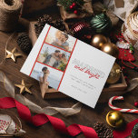 Married Bright Photo Newlywed Couple Christmas Holiday Card<br><div class="desc">Christmas holiday photo card for newlyweds featuring a three photo "Married and Bright" design. Customise the front of this holiday greeting card with your names, the year and three of your favourite photos from the year. (For best results, crop the photos to rectangles or use horizontal photos). The backside of...</div>