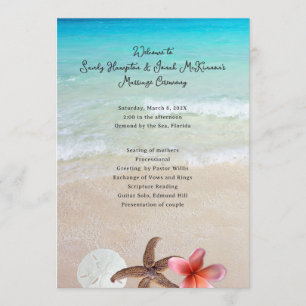 Married By the Sea Short Beach Ceremony Program Programme