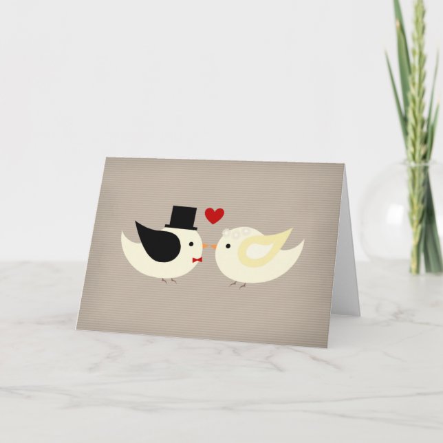 Married Canary Birds Card (Front)