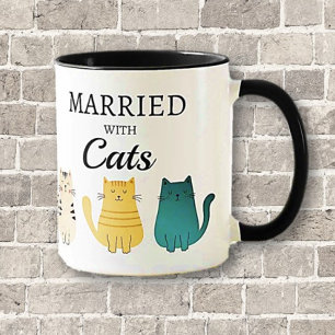 Married Cat Lover's Fun Gift Mug