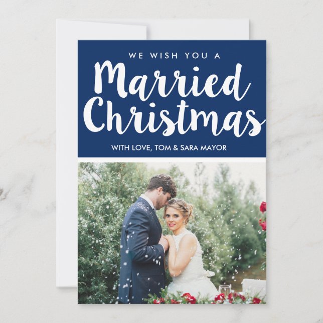 Married Christmas | Christmas Holiday Card (Front)