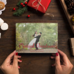 Married Christmas Elegant Newlywed Photo Holiday Card<br><div class="desc">Married Christmas elegant newlywed photo Christmas holiday card. Template photo via Pixabay licensed under CC0 and must be replace with your own photo</div>