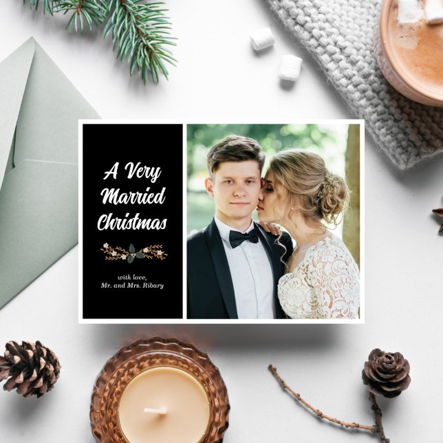 Married Christmas Flat Holiday Card (Creator Uploaded)
