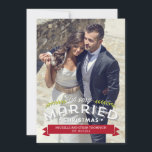 Married Christmas Holiday Photo Cards<br><div class="desc">Celebrate the season with this modern and stylish holiday card from Berry Berry Sweet. Visit WWW.BERRYBERRYSWEET.COM for more of our stylish holiday collections.</div>