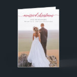 Married Christmas Newlywed Photo Folded Holiday Card<br><div class="desc">Celebrate your first Christmas as a married couple with this stunning holiday wedding folded card.
Add your own custom sentiment to the inside or remove the text for your own handwritten note. Add a photo to the back for an extra special touch.</div>