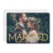 Married Christmas Photo Faux Gold Foil Overlay