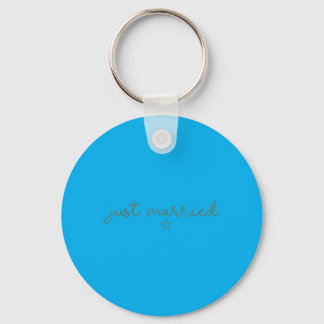 Married Coquette Starfish Beach Bride Groom Key Ring