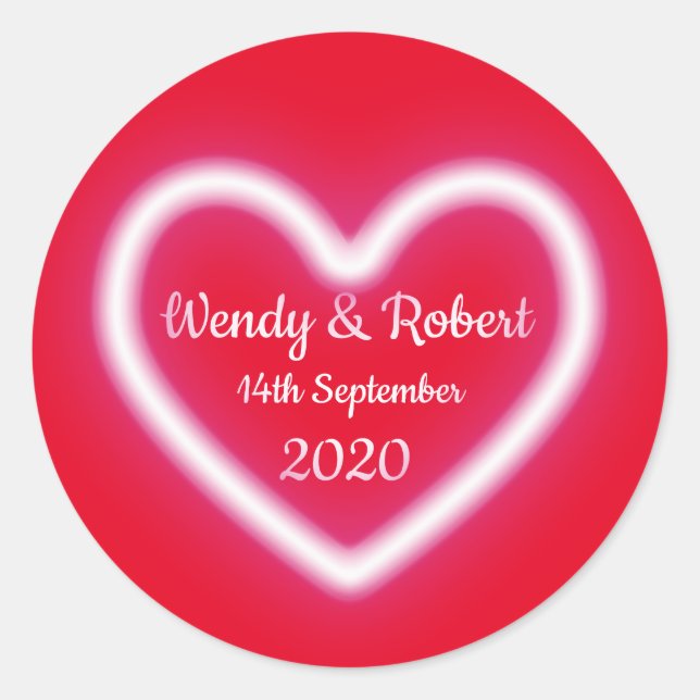 Married Couple Classic Round Sticker (Front)