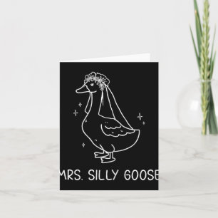 Married Couple Matching Mrs. Goose Newlywed  Card