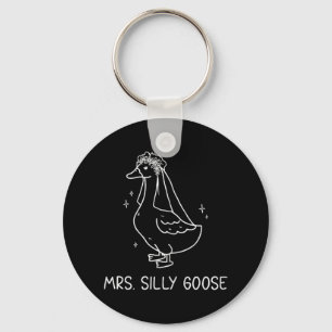 Married Couple Matching Mrs. Goose Newlywed  Key Ring